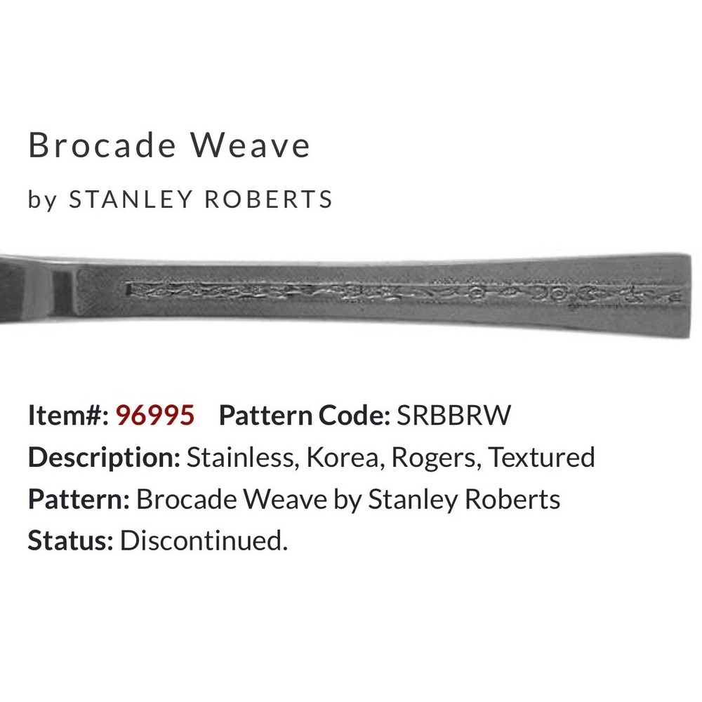 Stanley Roberts Rogers Brocade Weave 13 Pc Replacement Lot Floral Vine Sparkle - Picture 7 of 8